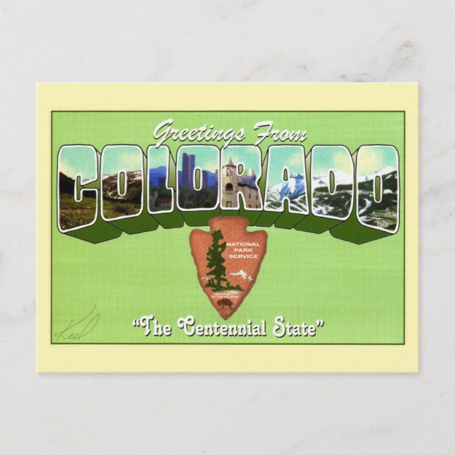 Colorado National Parks Grußkarte Postkarte (Vorderseite)