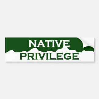 Colorado Native Privileg Autoaufkleber