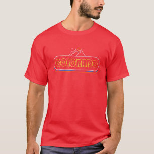 Colorado Neonlichter Andenken Geschenk Heimatstadt T-Shirt