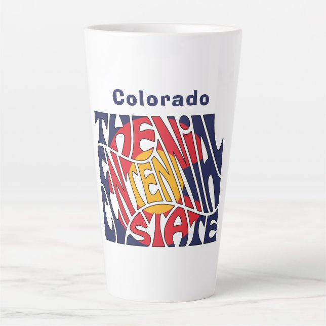 Colorado Nickname Word Art Milchtasse (Vorderseite)