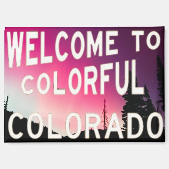 Colorado Nordlicht Glocken Magnet (Vorderseite)