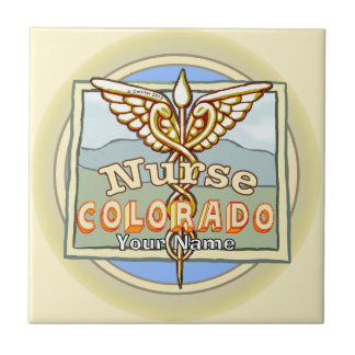 Colorado Nurse Caduceus  Fliese