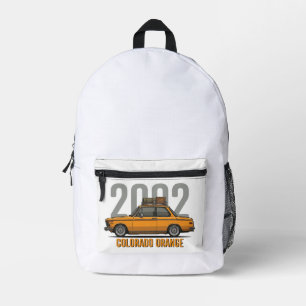 Colorado Orange BMW 2002 Bedruckter Rucksack