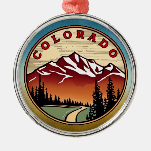 Colorado Ornament Aus Metall (Vorne)