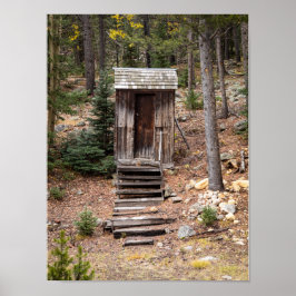 Colorado Outhouse am St. Elmo Ghost Town Foto Poster