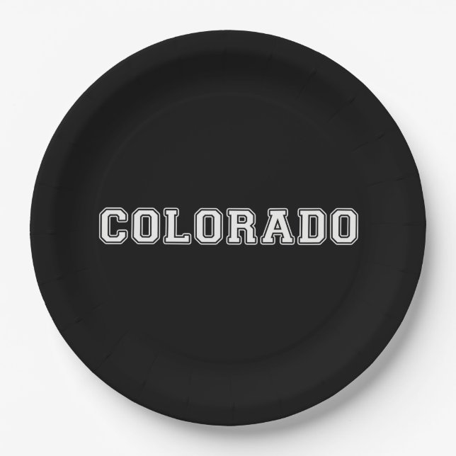 Colorado Pappteller (Vorderseite)