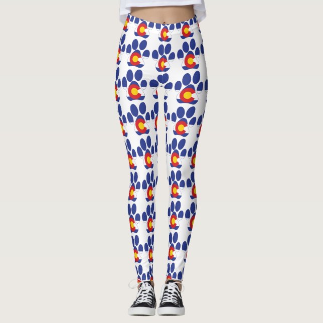 Colorado Paw Print Leggings (Vorderseite)