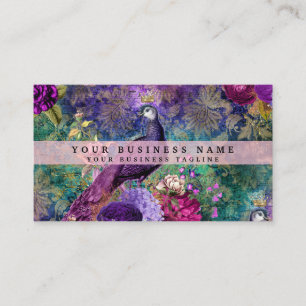 Colorado Peacock Business Cards Visitenkarte