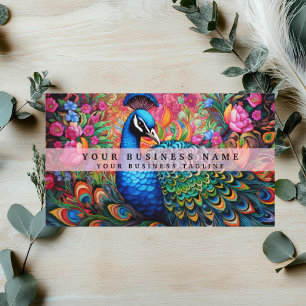 Colorado Peacock Business Cards Visitenkarte