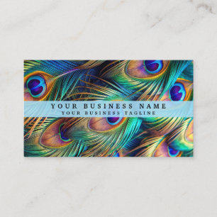 Colorado Peacock Business Cards Visitenkarte