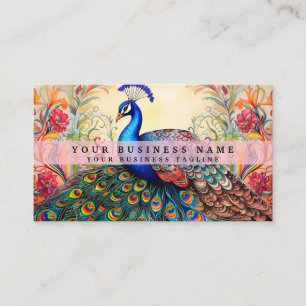 Colorado Peacock Business Cards Visitenkarte