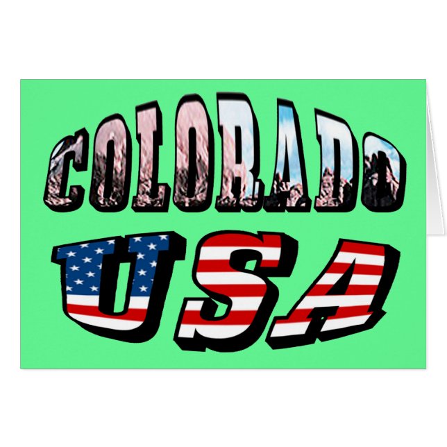 Colorado Picture und USA Text (Vorderseite (Horizontal))