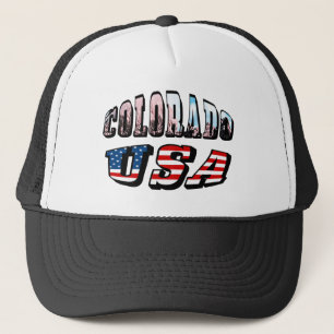 Colorado Picture und USA Text Truckerkappe