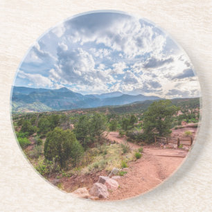 Colorado Pikes Peak Abend Wandern Getränkeuntersetzer