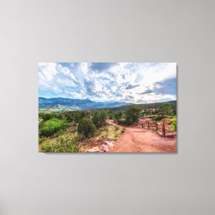 Colorado Pikes Peak Abend Wandern Leinwanddruck