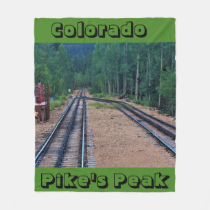 Colorado Pikes Peak THROW BLANKET Fleecedecke