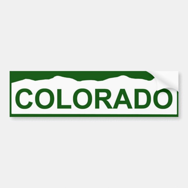 Colorado-Platte neu - COLORADO Autoaufkleber (Vorne)