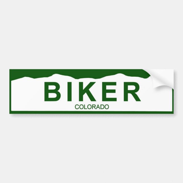 Colorado-Platte neu - RADFAHRER Autoaufkleber (Vorne)
