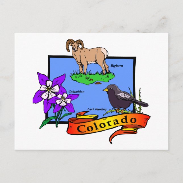 Colorado Postkarte (Vorderseite)