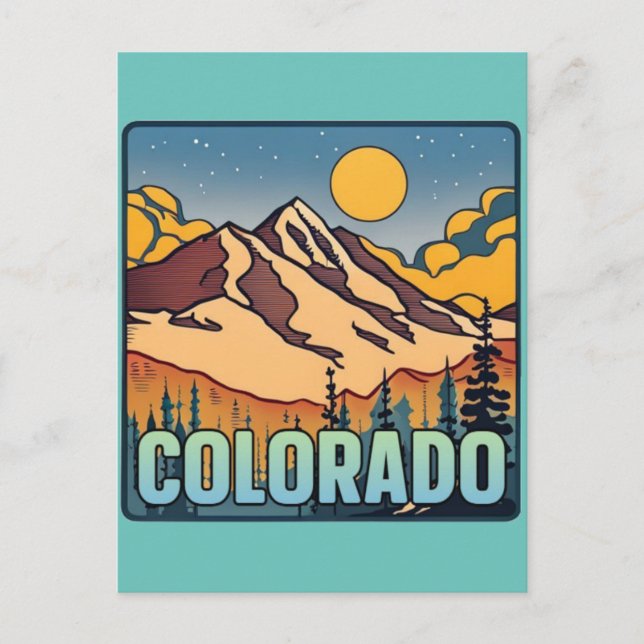 Colorado Postkarte (Vorderseite)