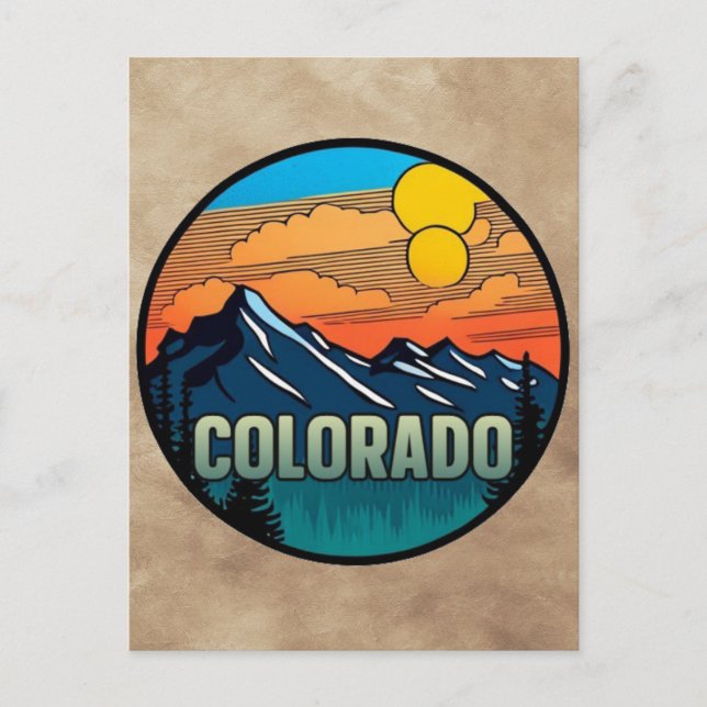 Colorado Postkarte (Vorderseite)