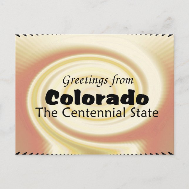 Colorado Postkarte (Vorderseite)