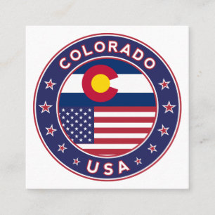 Colorado Quadratische Visitenkarte
