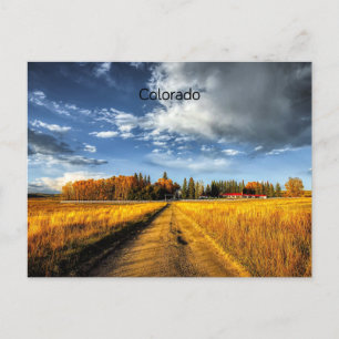 Colorado-Ranch im Herbst Postkarte