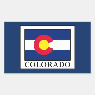 Colorado Rechteckiger Aufkleber