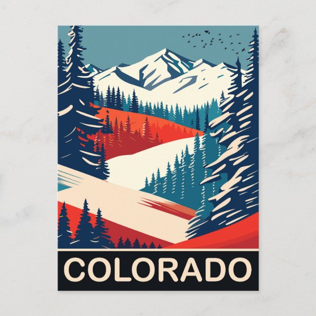 Colorado, Reisen Postkarte (Vorderseite)