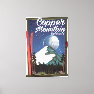 Colorado Reiseplakat Copper Mountain Leinwanddruck