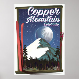 Colorado-Reiseplakat Kupfer-Berg Poster