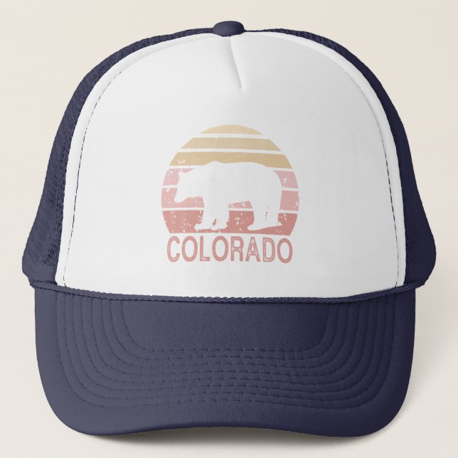 Colorado Retro Bär Truckerkappe (Vorderseite)