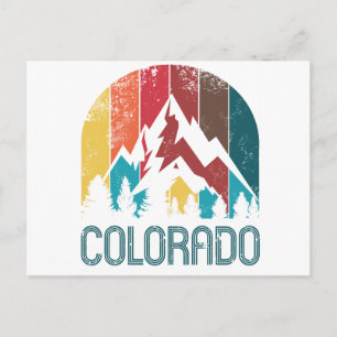 Colorado Retro Design Postkarte
