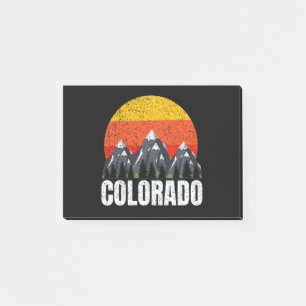 Colorado Retro Sonnenuntergang Post-it Klebezettel