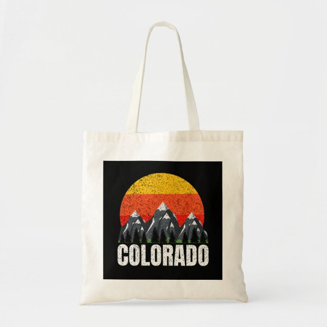 Colorado Retro Sunset Tragetasche (Vorne)