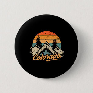 Colorado - Retro Vintage Berge Natur Wandern C Button