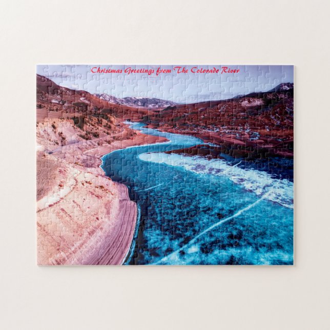 Colorado River.Christmas Grüße Puzzle (Horizontal)