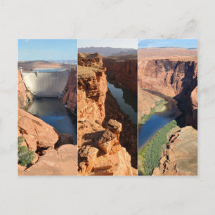 Colorado River Collage - Desert Southwest Postkarte
