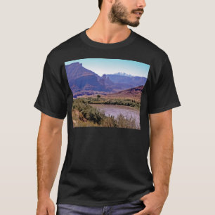 Colorado River La Sal Mountains Baseball Sleeve T-Shirt
