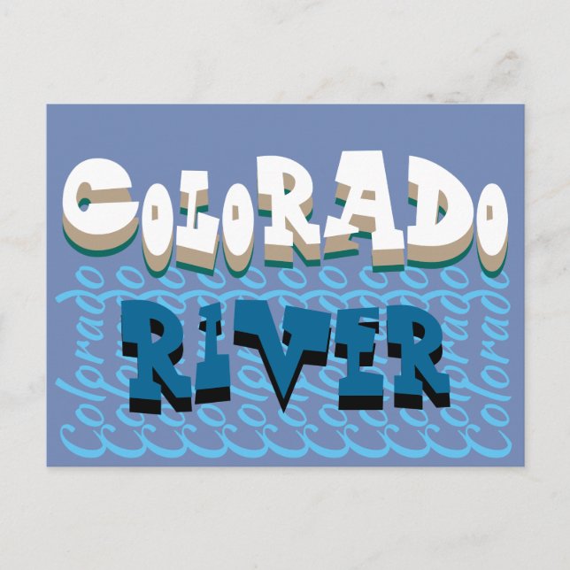 Colorado River Postcard Postkarte (Vorderseite)