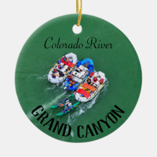 Colorado River Rafting Keramik Ornament