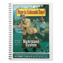 Colorado Rock Island Line Vintage Reiseplakat