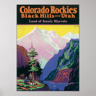 Colorado Rockies Black Hills und Utah Poster