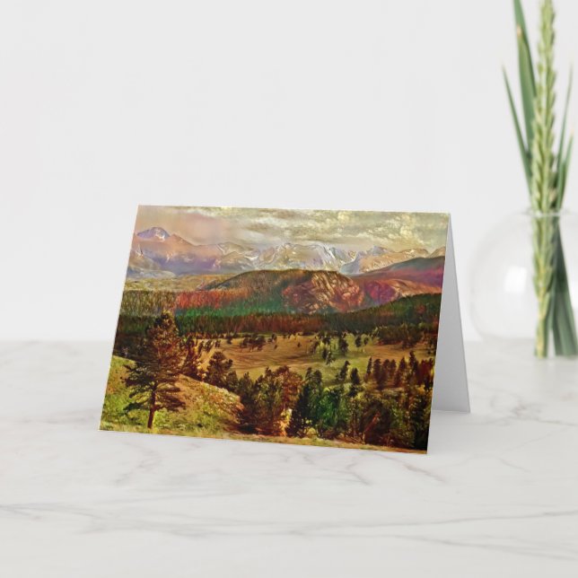 Colorado Rockies Fall Art Card Karte (Vorderseite)