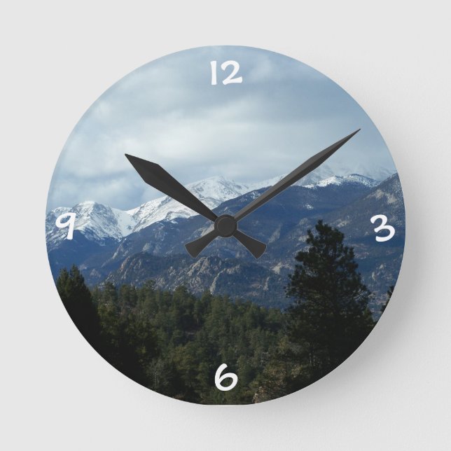 Colorado Rockies Wall Clock Runde Wanduhr (Vorderseite)