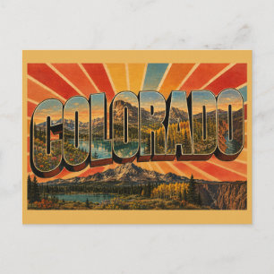 Colorado Rocky Mountain Alpine Lake Kunst Postkarte