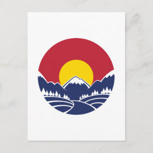 Colorado Rocky Mountain Emblem Postkarte