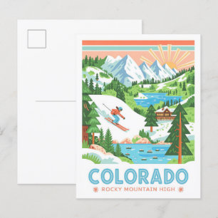 Colorado Rocky Mountain High Sommerreise Postkarte