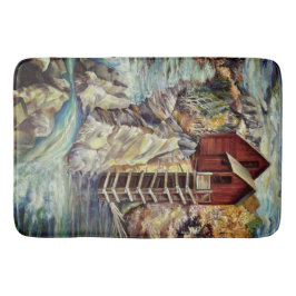 Colorado Rocky Mountains Fluss Crystal Mill Badematte